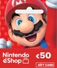 Nintendo eShop Gift Cards DE 50 Euro