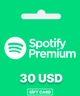 Spotify Gift Card - 30 Usd