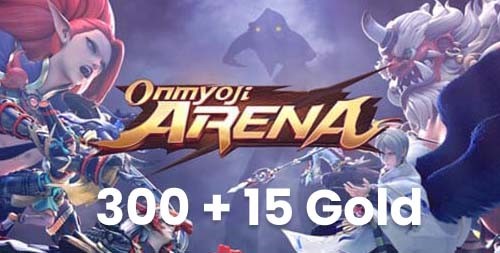 Onmyoji Arena 300 + 15 Gold
